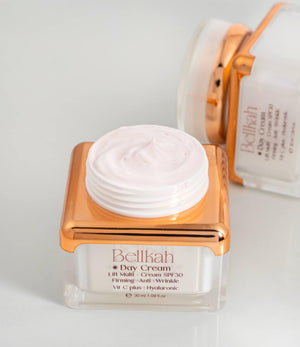 Bellkah SPF 30 Anti-Aging Face Moisturizer Cream – Firming, Wrinkle-Reducing, Hydrating Moisturizer Face Cream with Vitamin C & Hyaluronic Acid – Moisturizing Skin Care for Women – 30ml Bellkah Skin Care